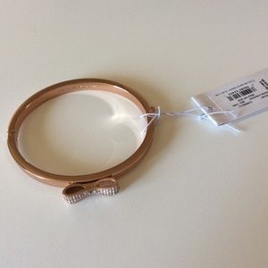 Kate Spade Ready Set Bow bracelet Clear Gold